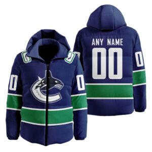 Vancouver Canucks | Personalized Home Hooded Puffer Jacket