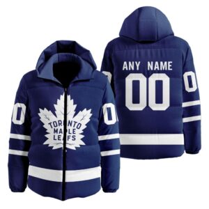 Toronto Maple Leafs | Personalized Home Hooded Puffer Jacket