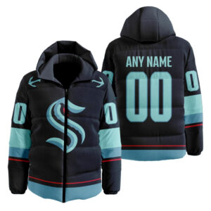 Seattle Kraken | Personalized Home Hooded Puffer Jacket