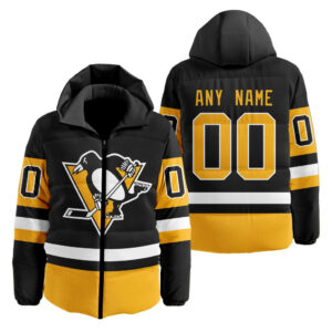 Pittsburgh Penguins | Personalized Home Hooded Puffer Jacket