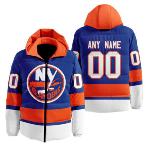 New York Islanders | Personalized Home Hooded Puffer Jacket