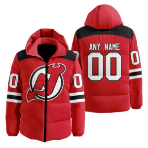 New Jersey Devils | Personalized Home Hooded Puffer Jacket