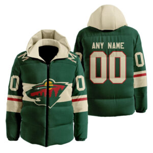 Minnesota Wild | Personalized Home Hooded Puffer Jacket