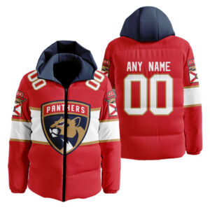 Florida Panthers | Personalized Home Hooded Puffer Jacket