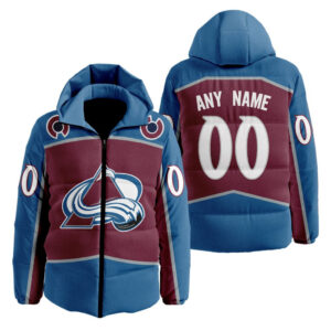 Colorado Avalanche | Personalized Home Hooded Puffer Jacket