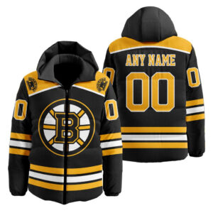 Boston Bruins | Personalized Home Hooded Puffer Jacket