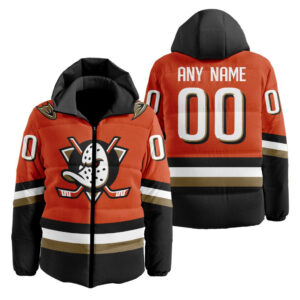 Anaheim Ducks | Personalized Home Hooded Puffer Jacket