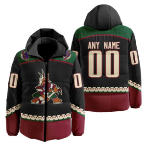 Arizona Coyotes | Personalized Home Hooded Puffer Jacket