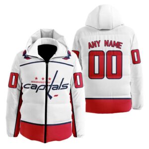 Washington Capitals | Personalized Away Hooded Puffer Jacket