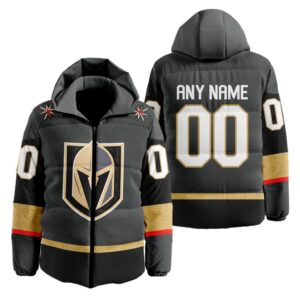 Vegas Golden Knights | Personalized Away Hooded Puffer Jacket