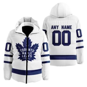Toronto Maple Leafs | Personalized Away Hooded Puffer Jacket