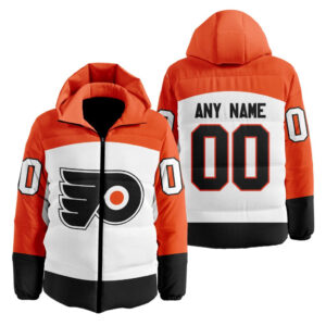 Philadelphia Flyers | Personalized Away Hooded Puffer Jacket