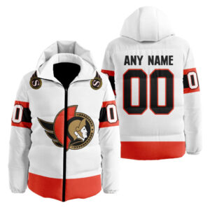Ottawa Senators | Personalized Away Hooded Puffer Jacket