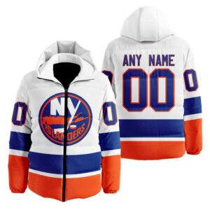 New York Islanders | Personalized Away Hooded Puffer Jacket