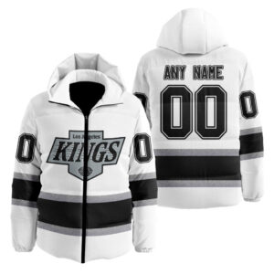 Los Angeles Kings | Personalized Away Hooded Puffer Jacket