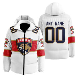 Florida Panthers | Personalized Away Hooded Puffer Jacket