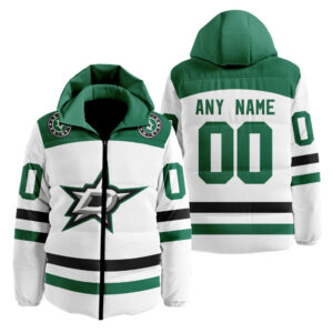 Dallas Stars | Personalized Away Hooded Puffer Jacket