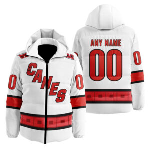 Carolina Hurricanes | Personalized Away Hooded Puffer Jacket
