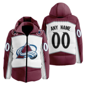 Colorado Avalanche | Personalized Away Hooded Puffer Jacket