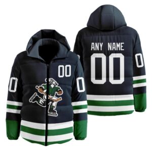 Vancouver Canucks | Personalized Reverse Retro Hooded Puffer Jacket