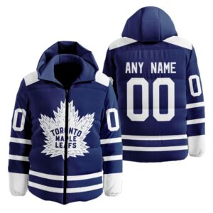 Toronto Maple Leafs | Personalized Reverse Retro Hooded Puffer Jacket