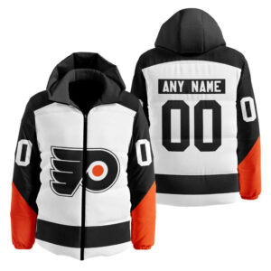 Philadelphia Flyers | Personalized Reverse Retro Hooded Puffer Jacket