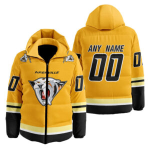 Nashville Predators | Personalized Reverse Retro Hooded Puffer Jacket