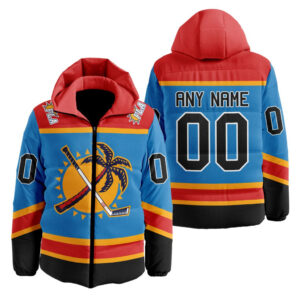 Florida Panthers | Personalized Reverse Retro Hooded Puffer Jacket