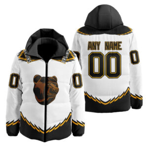 Boston Bruins | Personalized Reverse Retro Hooded Puffer Jacket