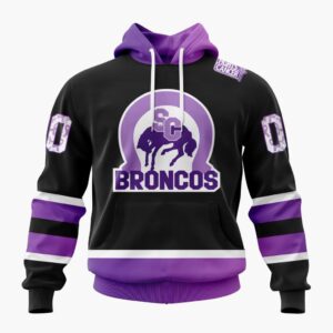 Swift Current Broncos Special Hockey Fights Cancer Design