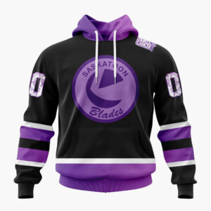 Saskatoon Blades Special Hockey Fights Cancer Design