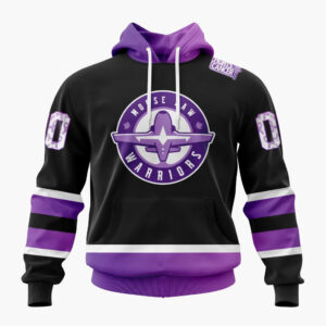 Moose Jaw Warriors Special Hockey Fights Cancer Design