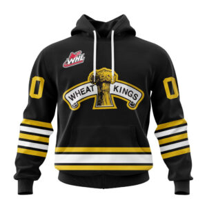Brandon Wheat Kings Personalized 2025/26 Black Design