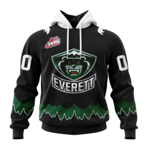 Everett Silvertips Personalized 2025/26 Black Design