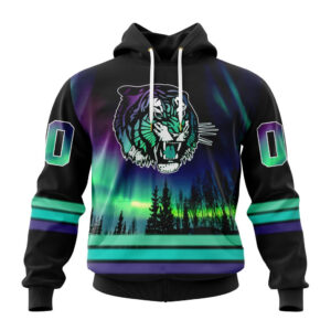 Medicine Hat Tigers Special Design With Northern Lights