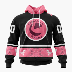 Saskatoon Blades Special Pink Fights Breast Cancer Design ST