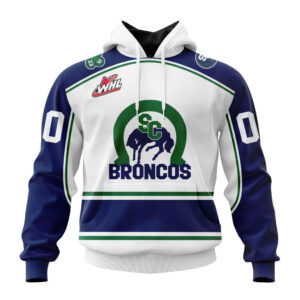Swift Current Broncos Personalized 2025/26 White Design